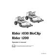 HUSQVARNA RIDER1030BIOCLIP Instrukcja Obsługi